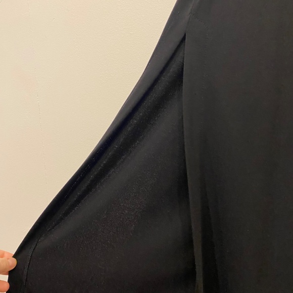 White House Black Market Strapless Black Wide Leg Belted Jumpsuit Size Small - Picture 3 of 6